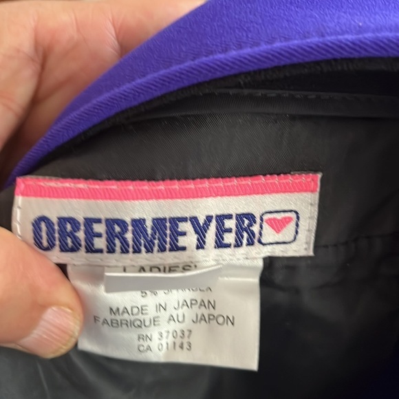 Vintage Obermeyer Women’s Blue Wool Blend Stirrup Ski Pants Made in Japan - Picture 8 of 10